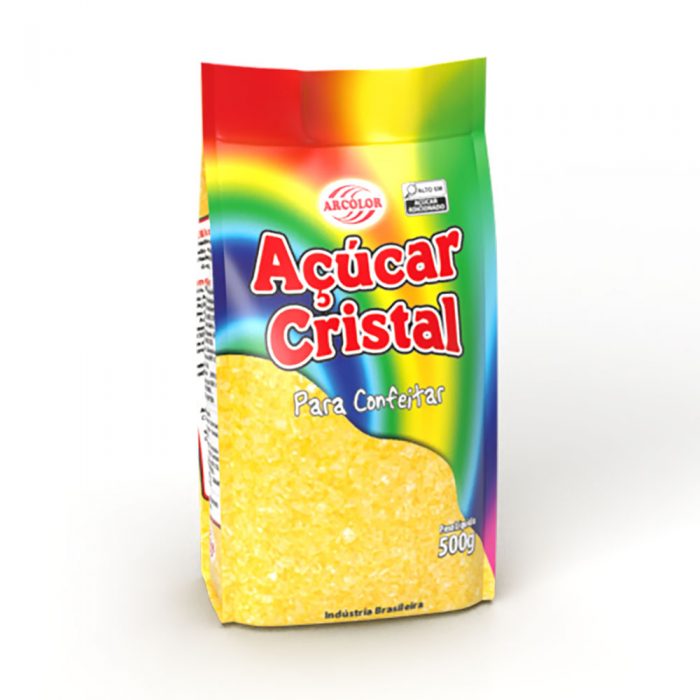 Açúcar Cristal Arcólor 500g Amarelo