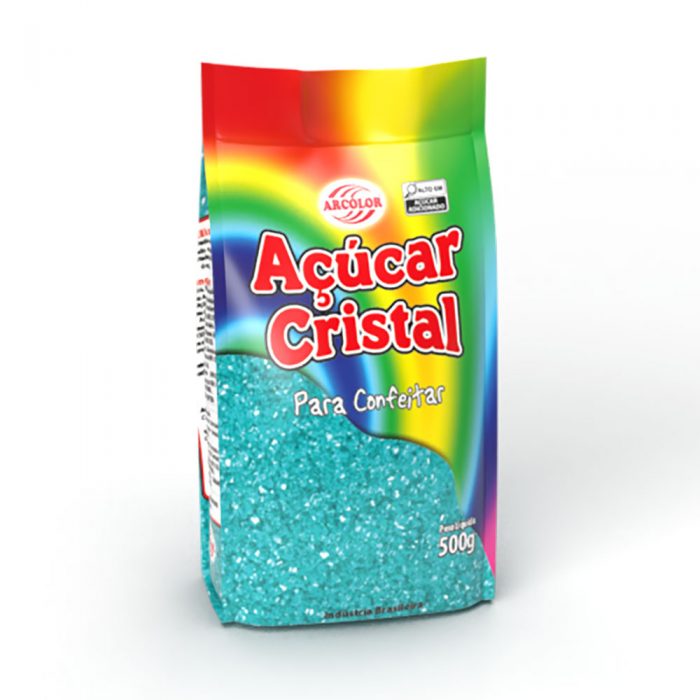 Açúcar Cristal Arcólor 500g Azul