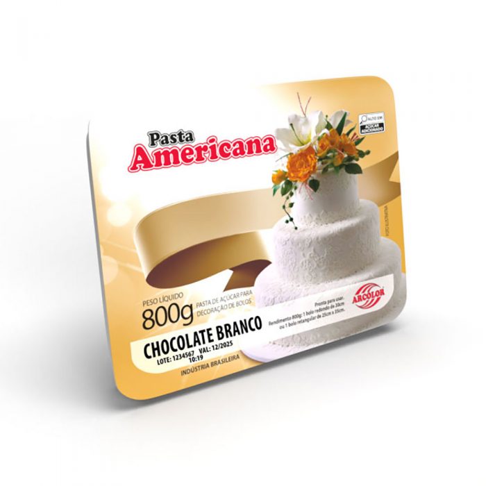 Pasta Americana Arcólor Tradicional 800g Sabor Chocolate