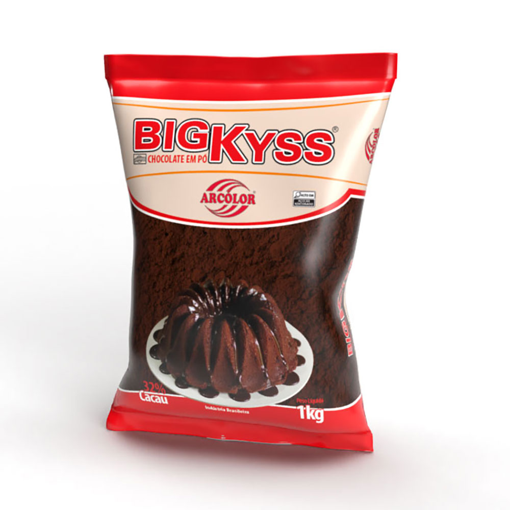 Big-Kyss - Chocolate em Pó 1kg Arcólor
