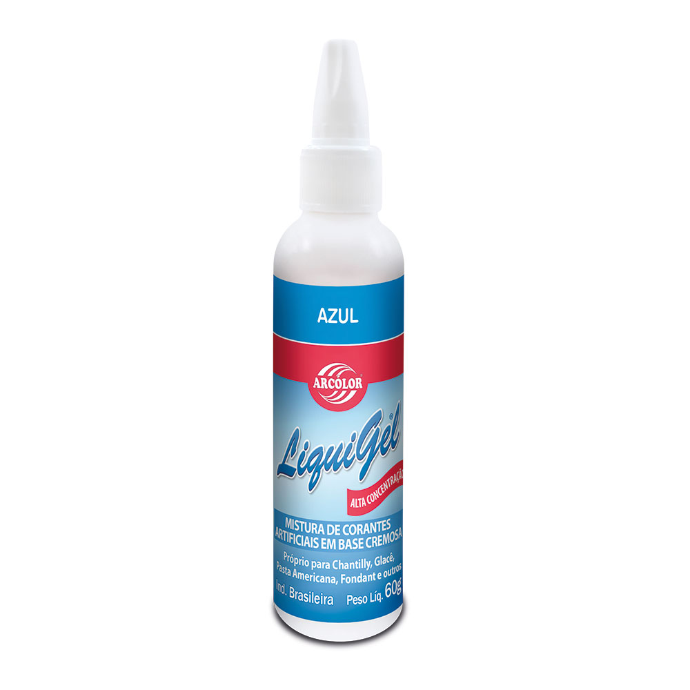 Corante Liquigel 60g Azul