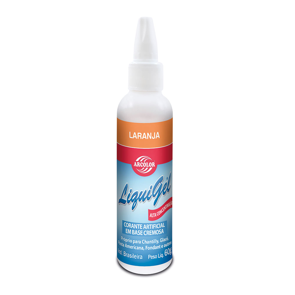 Corante Liquigel 60g Laranja