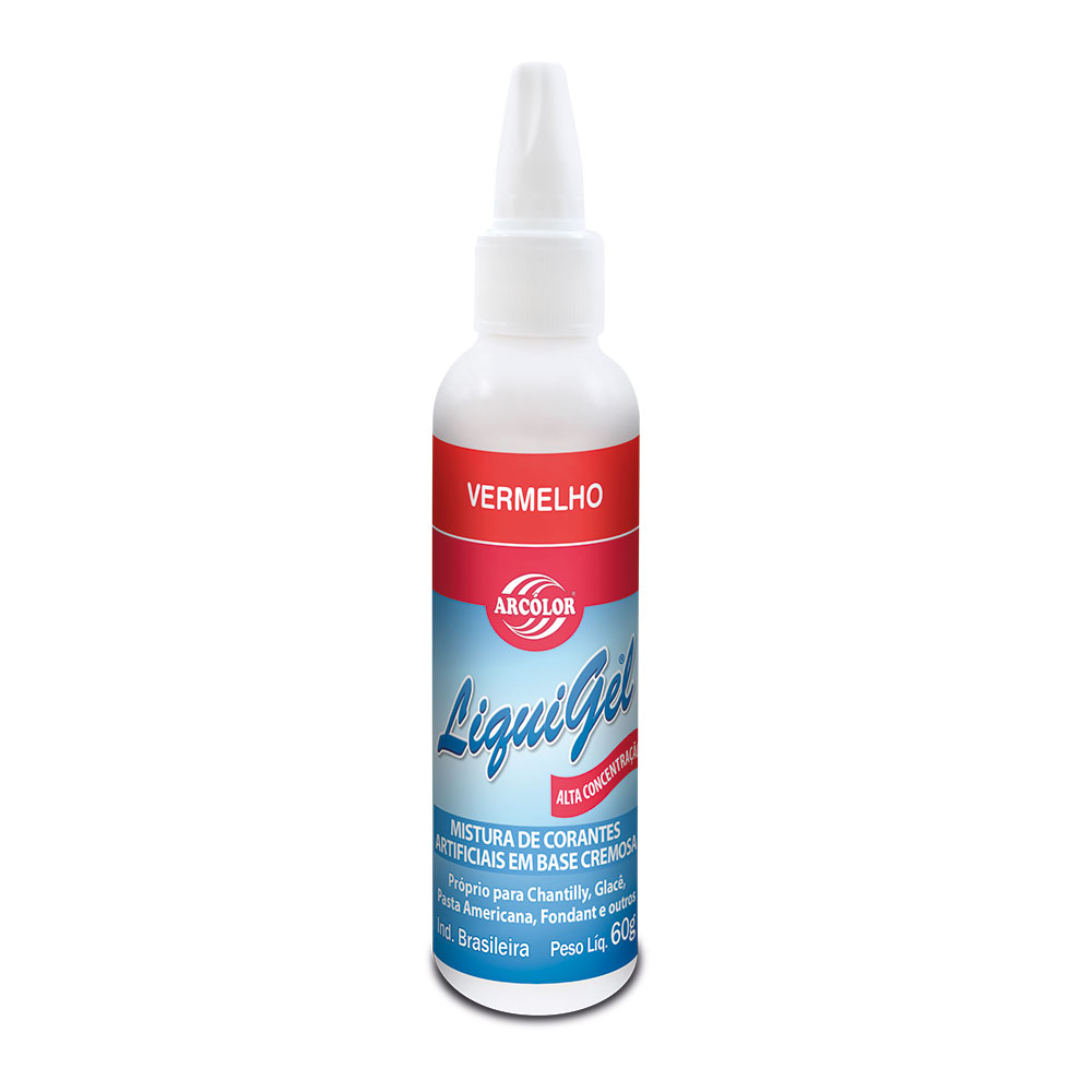 Corante Liquigel 60g Vermelho