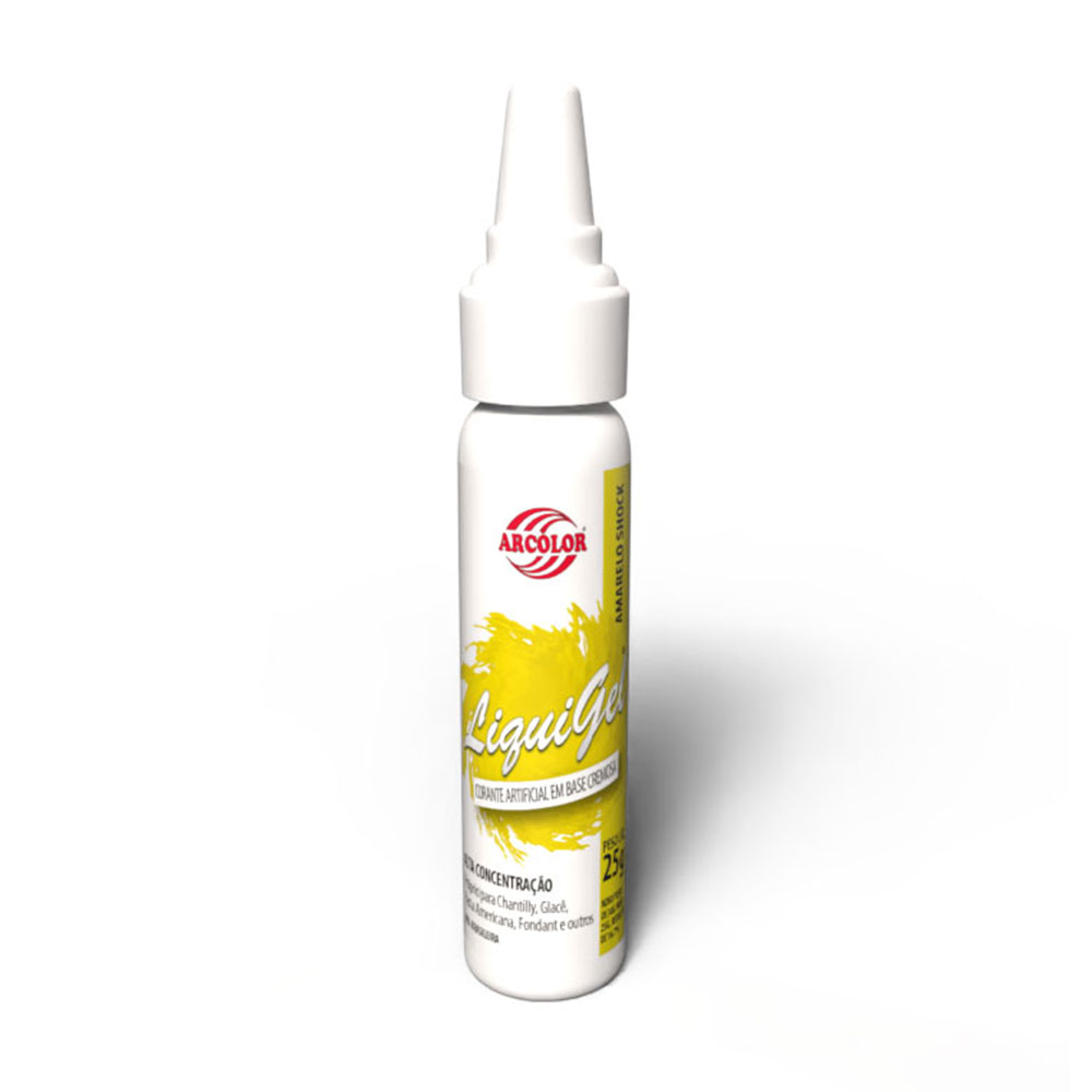 Corante Liquigel 25g Amarelo Shock
