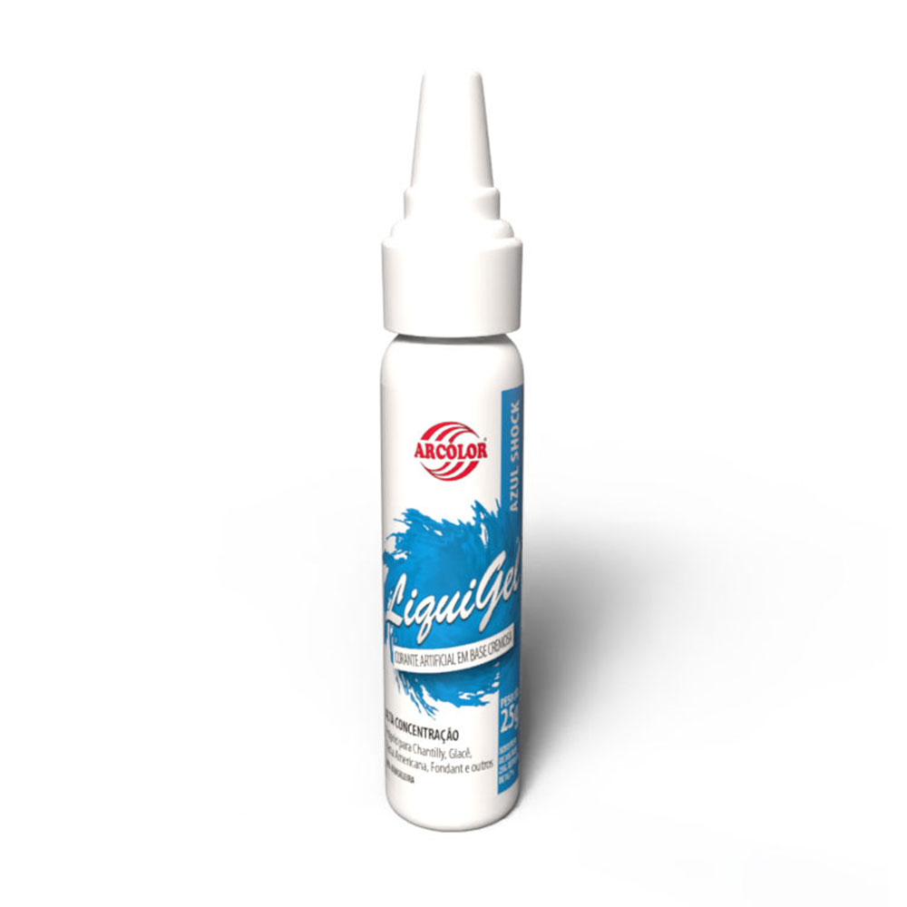 Corante Liquigel 25g Azul Shock