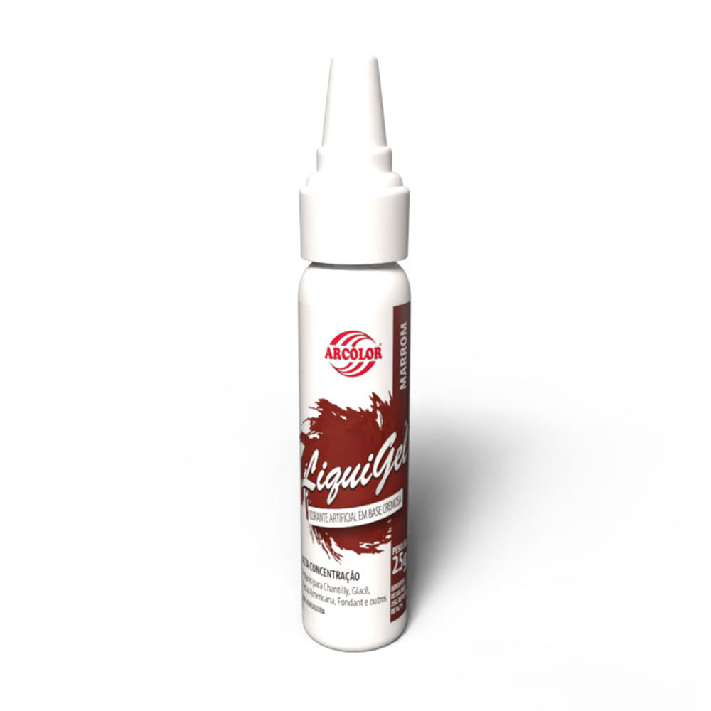 Corante Liquigel 25g Marrom