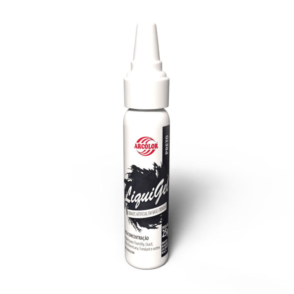 Corante Liquigel 25g Preto