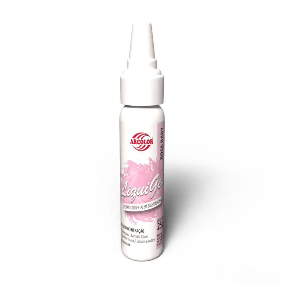 Corante Liquigel 25g Rosa baby