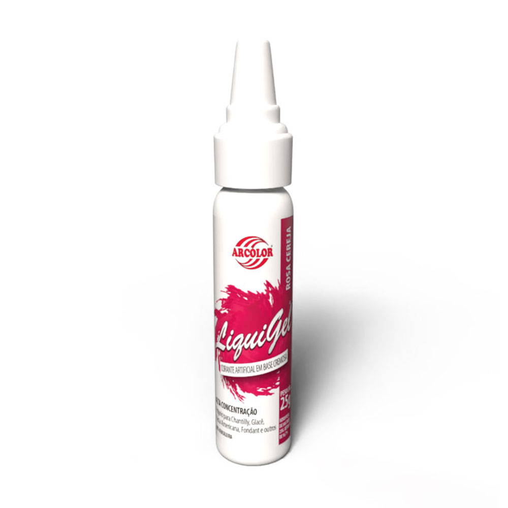 Corante Liquigel 25g Rosa Cereja
