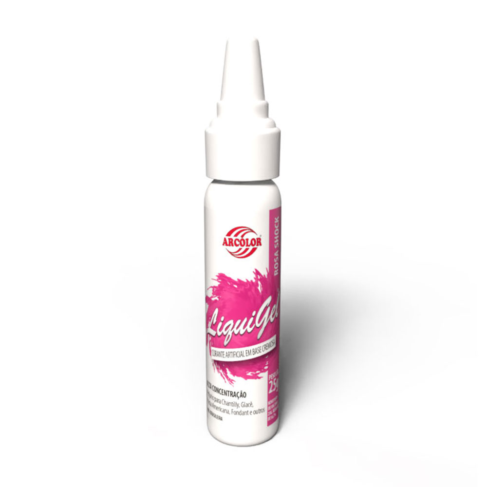 Corante Liquigel 25g Rosa Shock