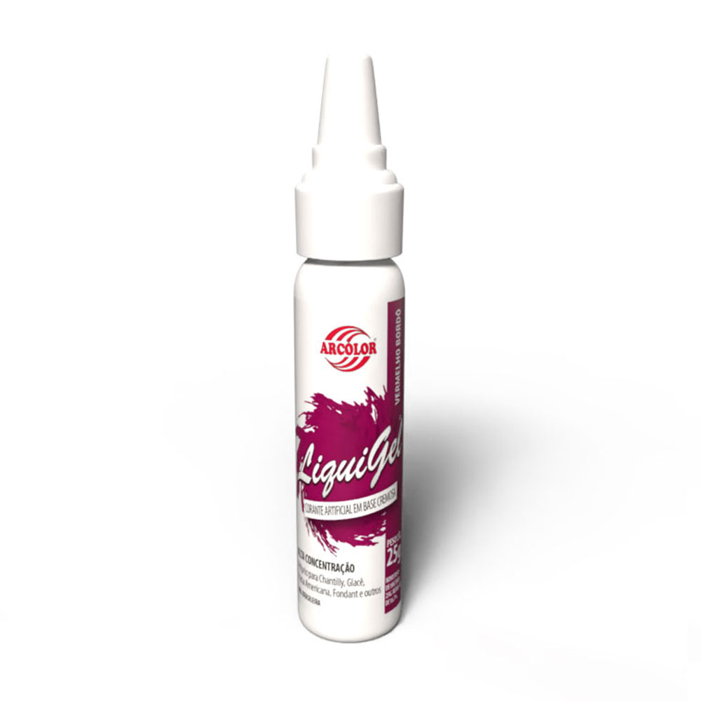 Corante Liquigel 25g Vermelho Bordo