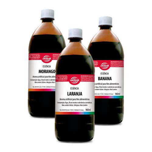Essências Alcóolicas Frasco 960ml