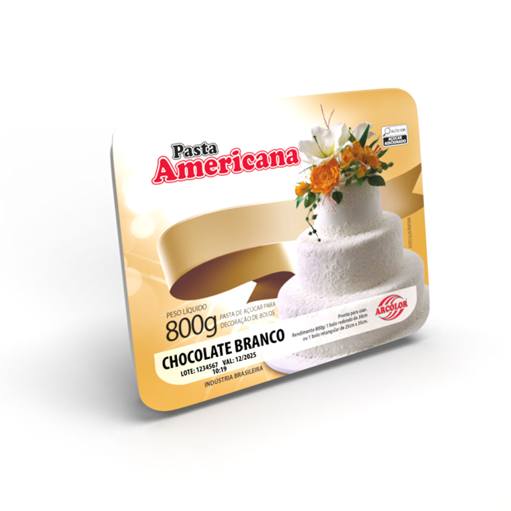 Pasta Americana Chocolate Branco 800g