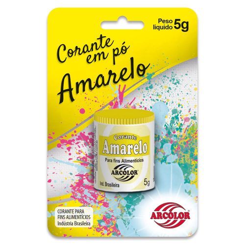 Corante em Pó 5g Cartela Amarelo