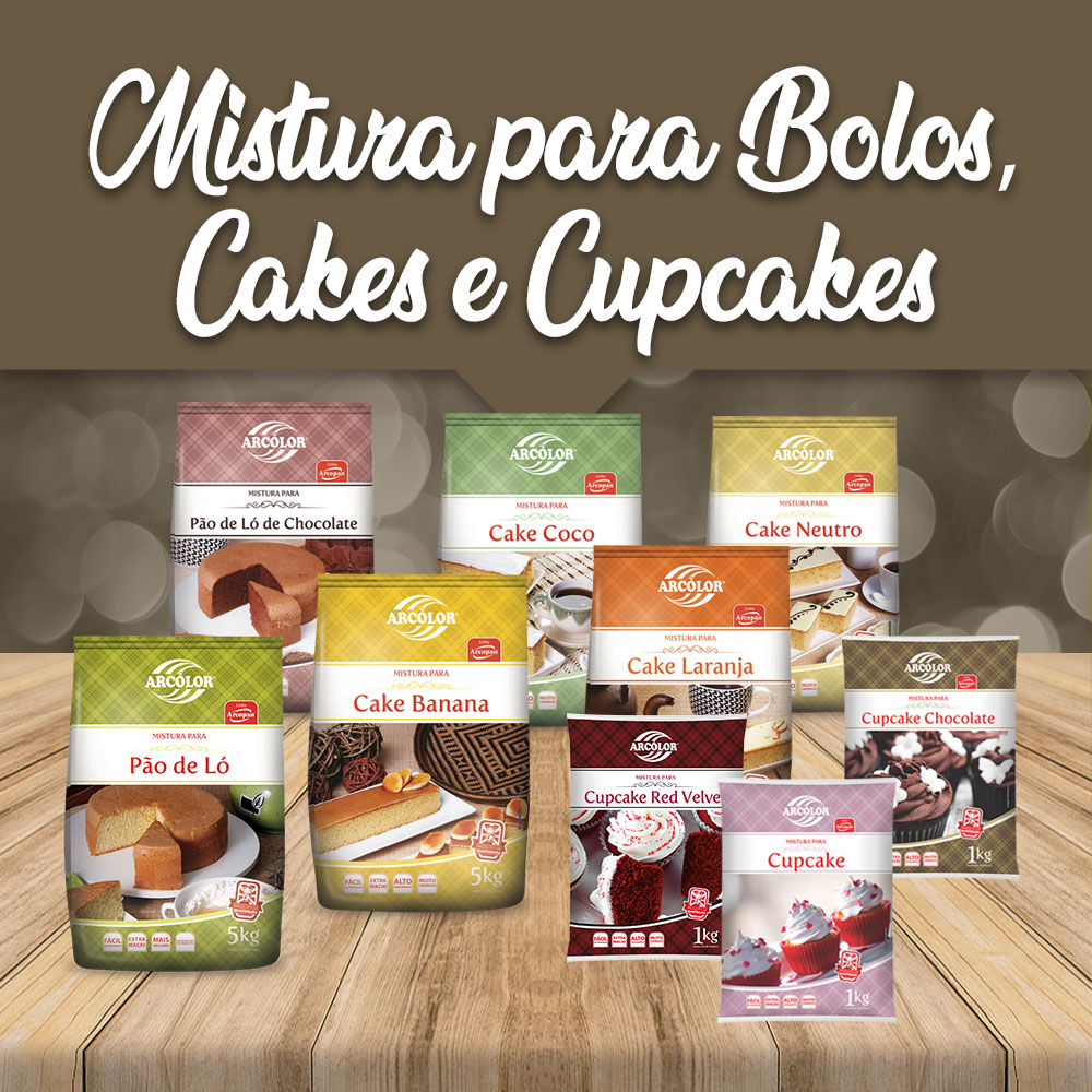 Mezclas para pasteles, cupcakes y bizcochos Arcólor®
